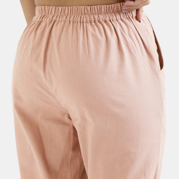 Salmon Pink Everyday Cotton Pants