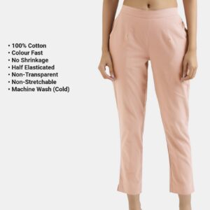 Salmon Pink Everyday Cotton Pants