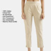 Beige Everyday Cotton Pants