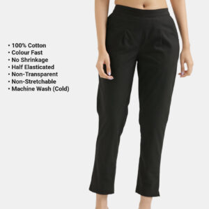 Black Everyday Cotton Pants
