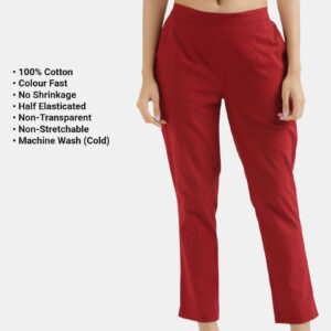 Maroon Everyday Cotton Pants