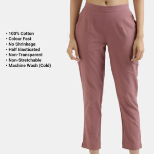 Rose Taupe Everyday Cotton Pants