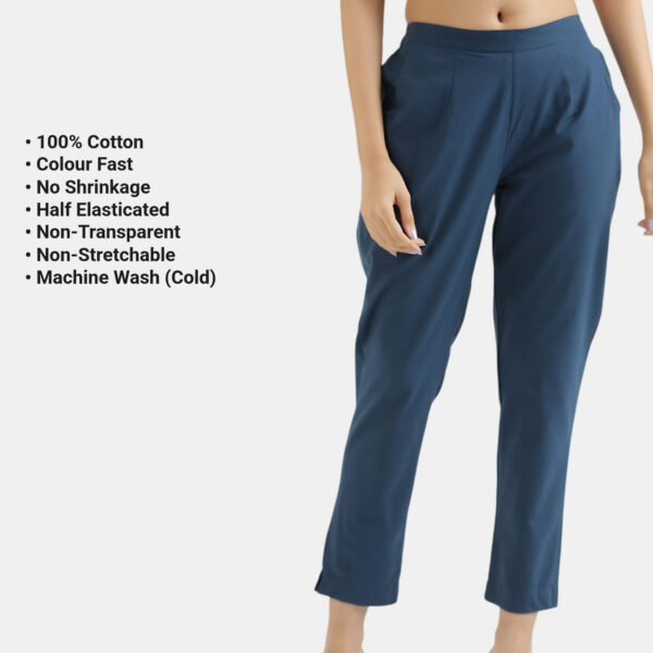 Peacock Blue Everyday Cotton Pants